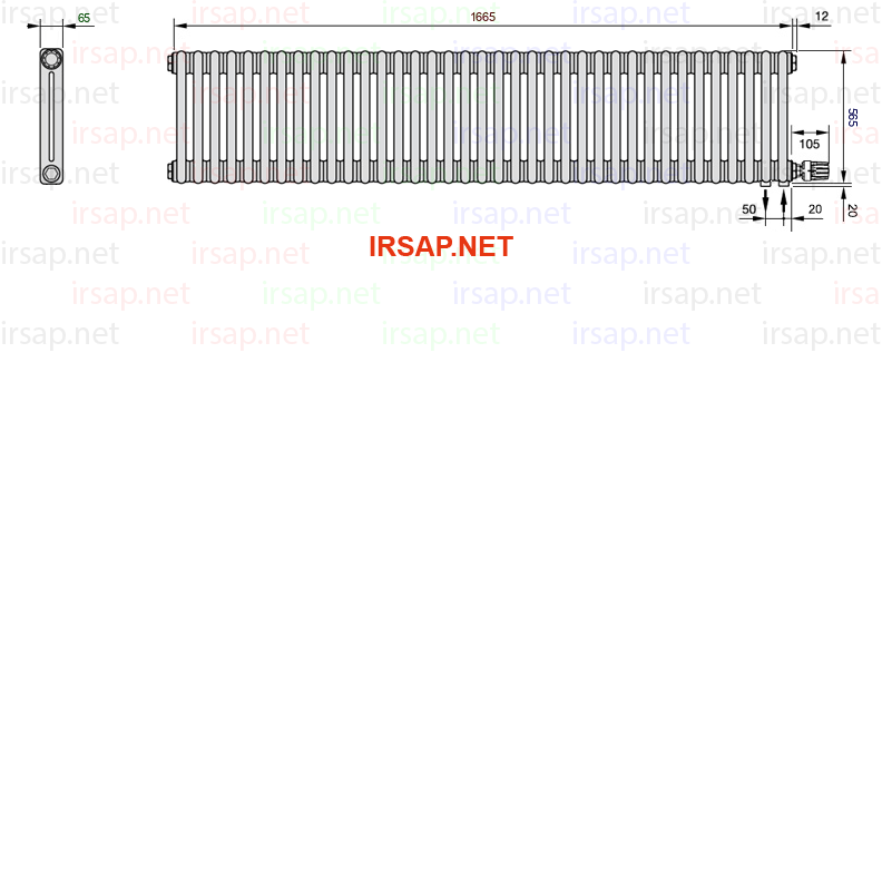 Радиатор IRSAP Tesi 20565/37 T26 CL 01